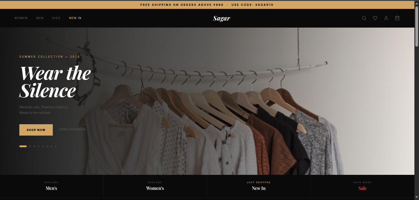 SagarShop E-commerce